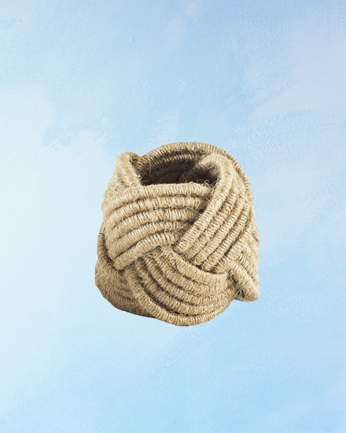 napkin rings - braided jute