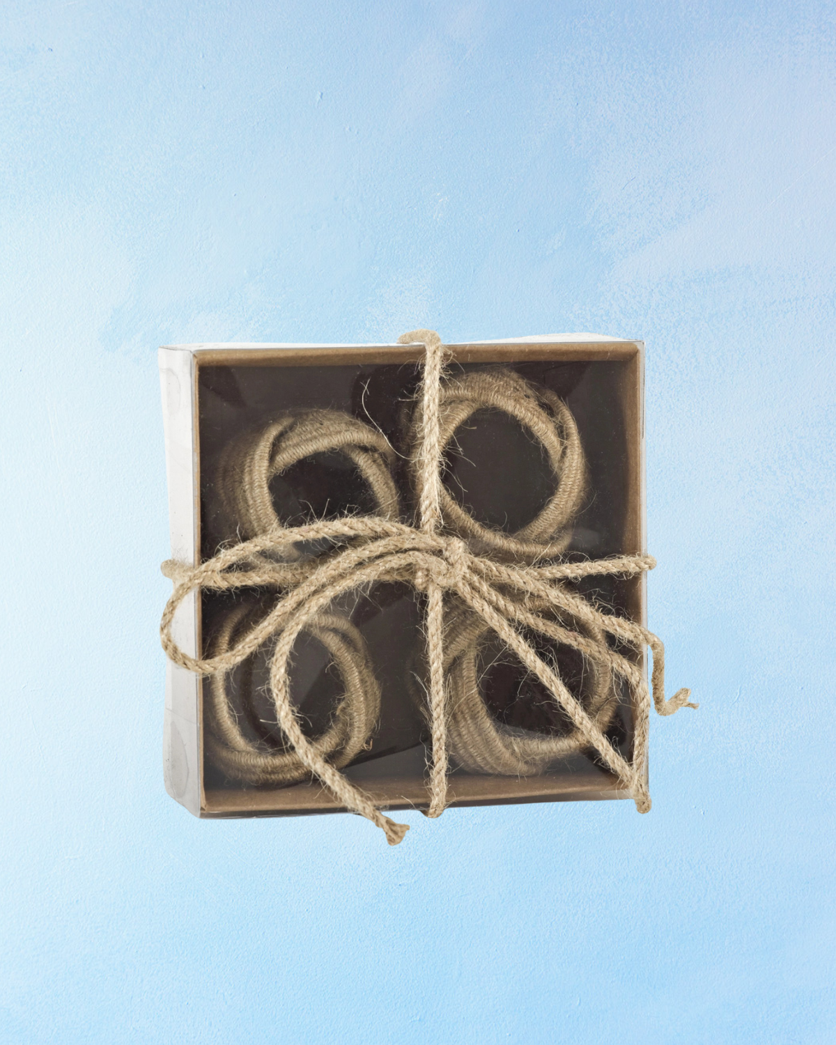 napkin rings - braided jute