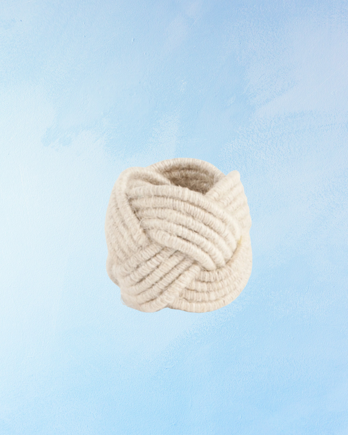 napkin rings - braided jute