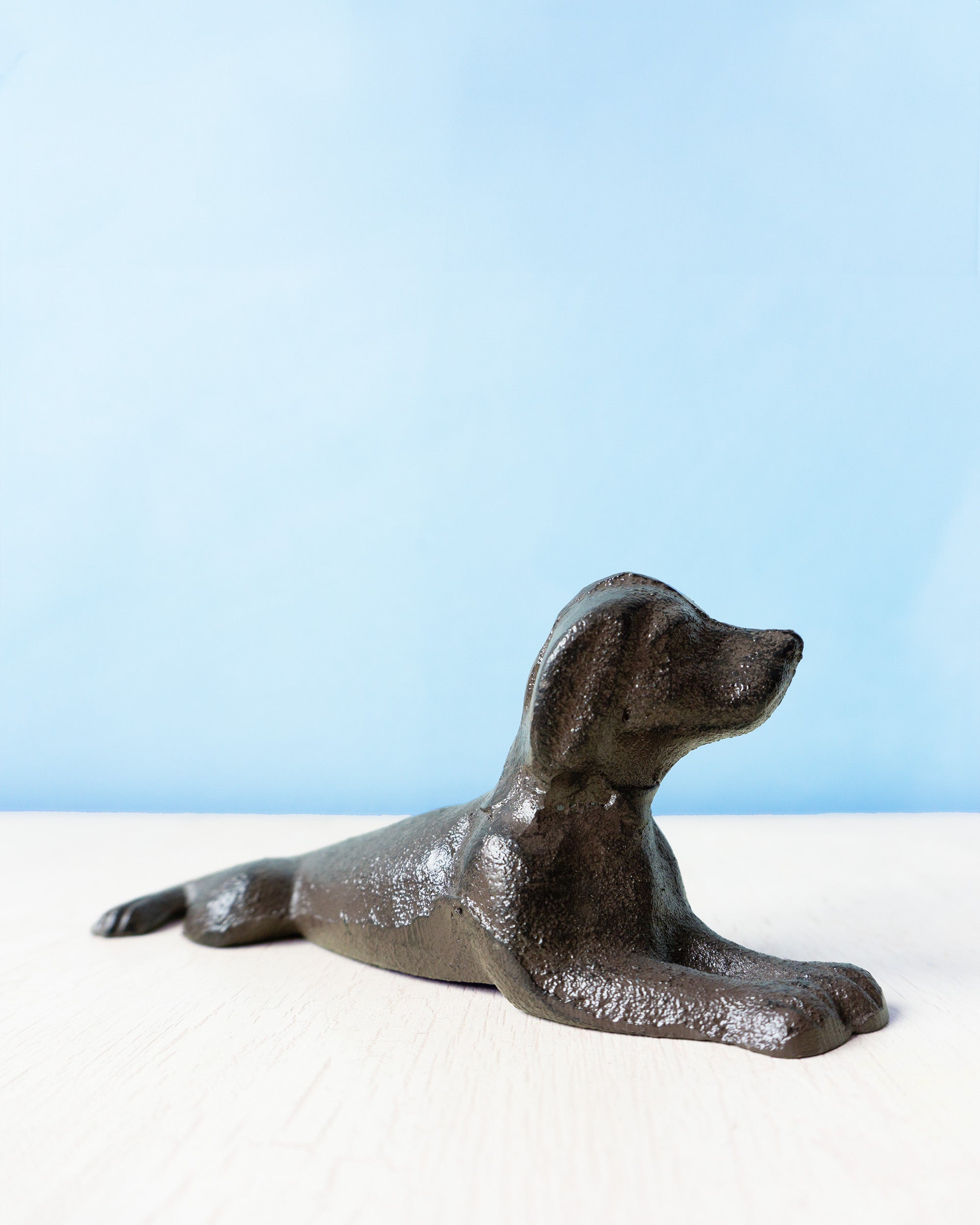 door wedge - cast iron labrador