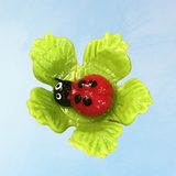 magnet - ladybug on a leaf