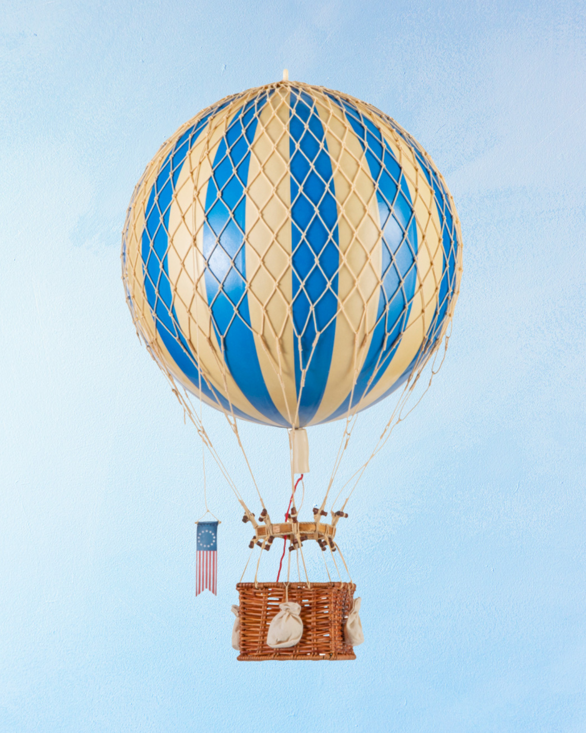 hot air balloon decoration - large - blue