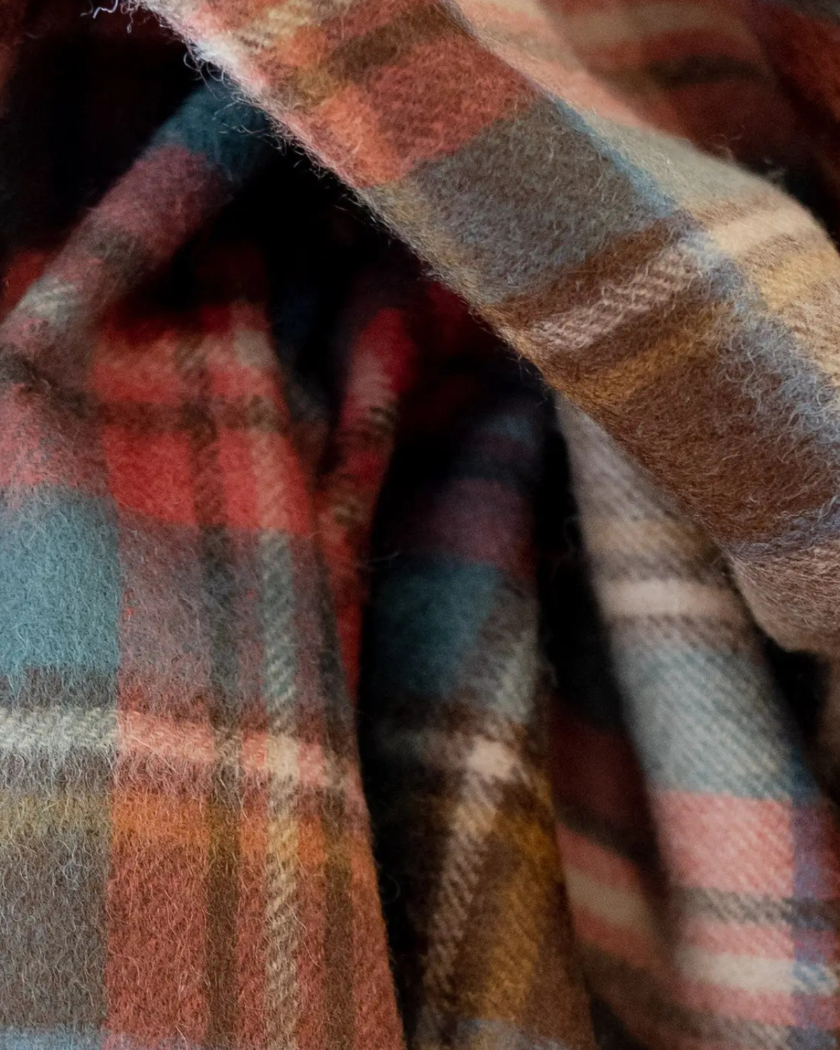 blanket - small lambswool: stewart dress antique tartan