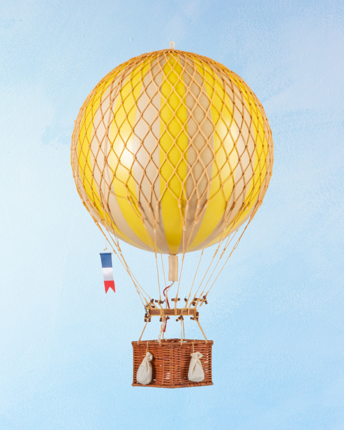 hot air balloon decoration - large - yellow