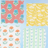 paper napkins - large - floral