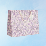 grand sac cadeau - lavande (plusieurs styles)