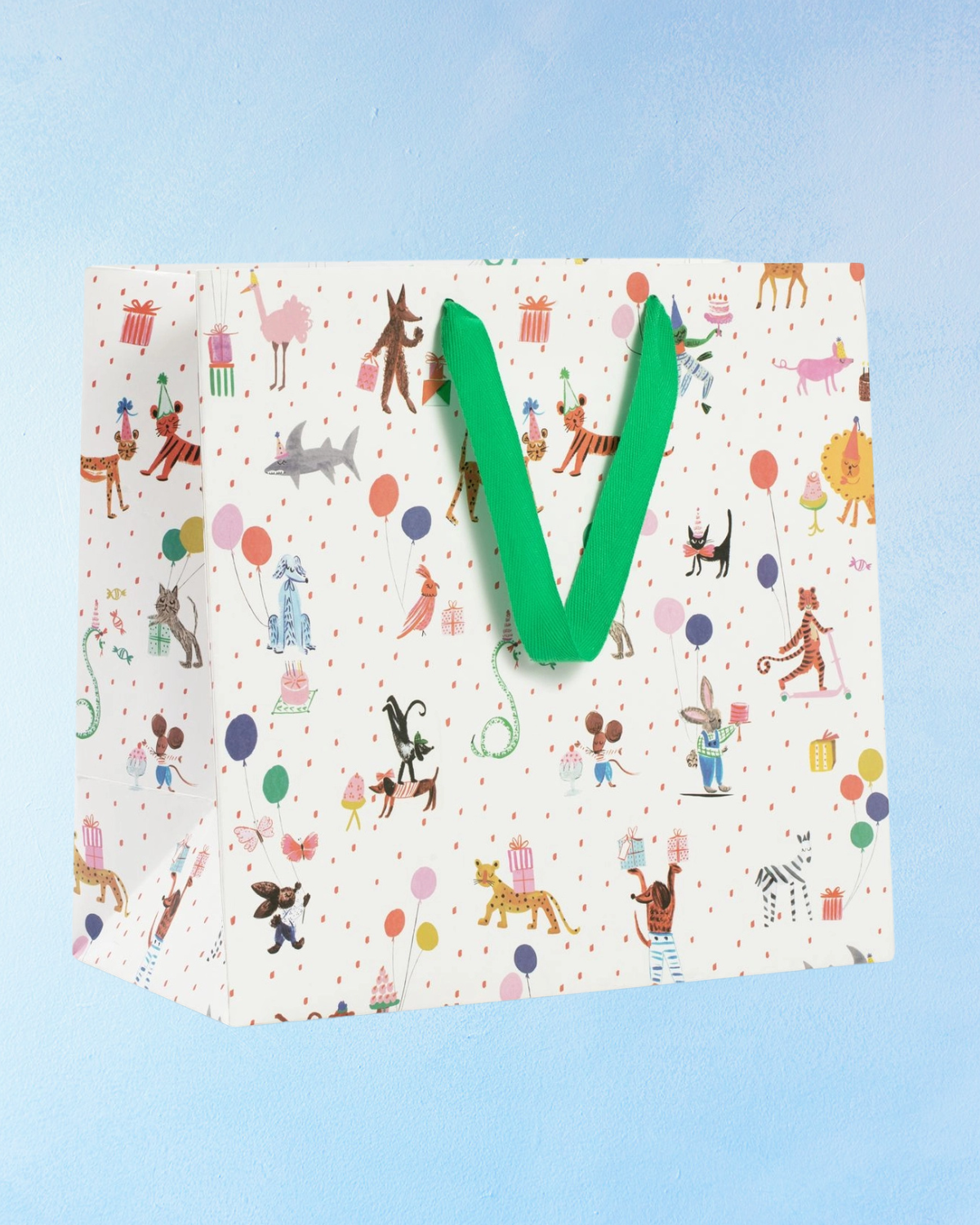 large gift bag - tigers and candles