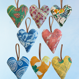 ornament - large lavender heart sachet