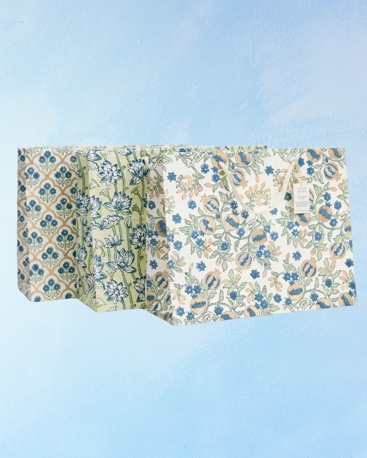 large gift bag - indigo (multiple styles)