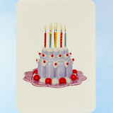 greeting card - lavender cream blancmange