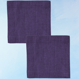 coasters - linen: lavender (set of two)