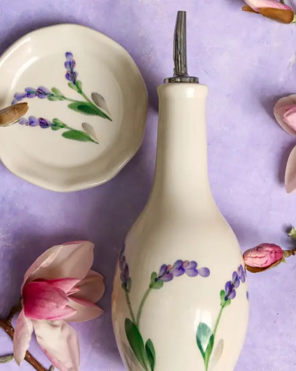 stoneware - lavender oil dispenser