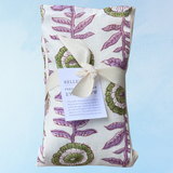lavender filled eye pillow - green marigolds