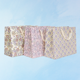 grand sac cadeau - lavande (plusieurs styles)
