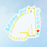 sticker - leave me alone