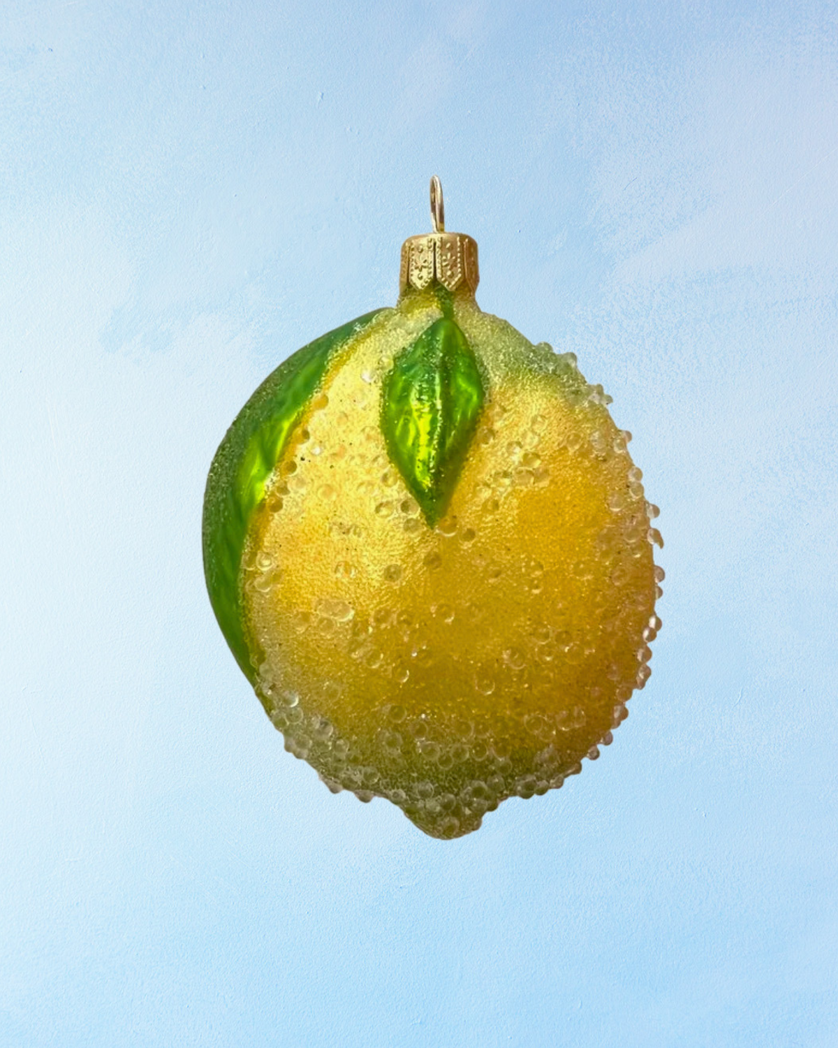 ornament - frosted lemon