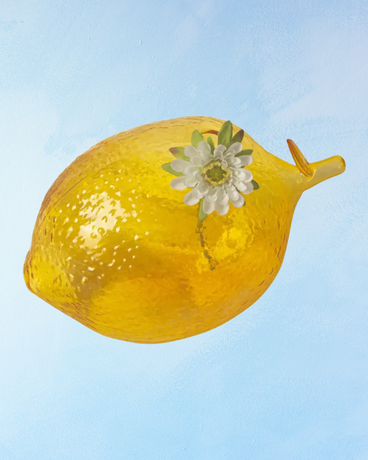 bud vase - lemon