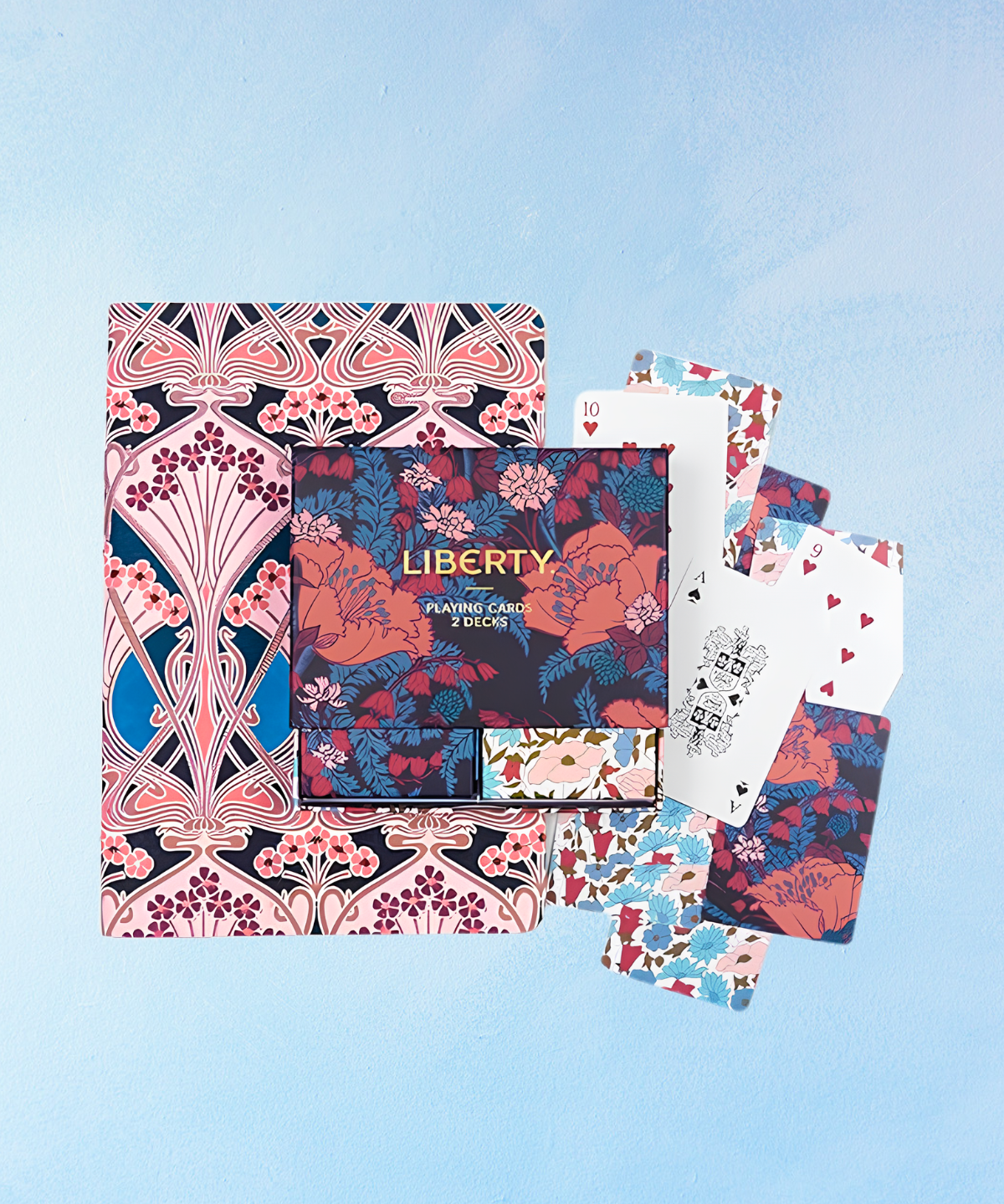 jeu : cartes à jouer - motifs fleuris Liberty