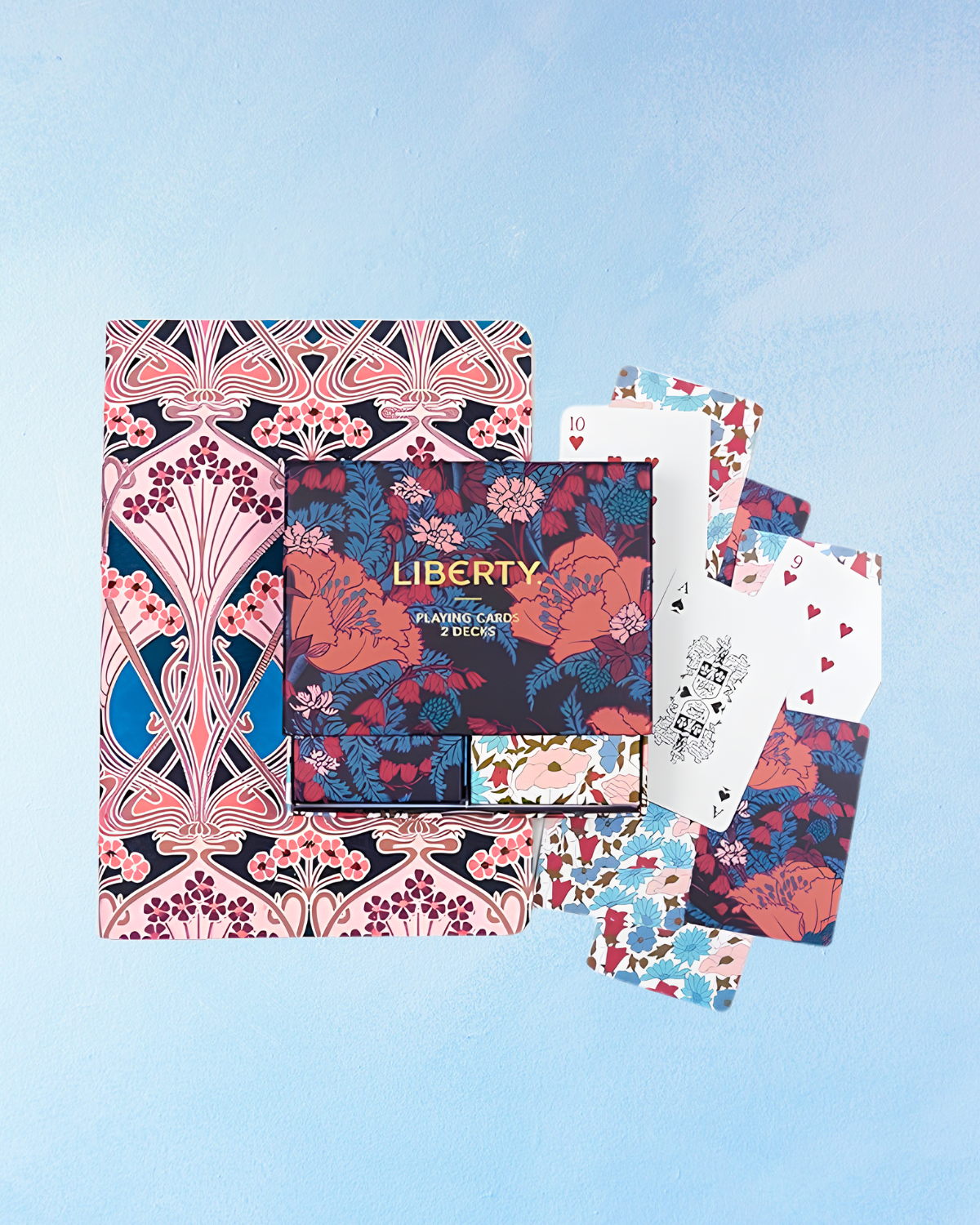 playing cards - liberty florals
