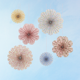 decoration - liberty london honeycomb pinwheels