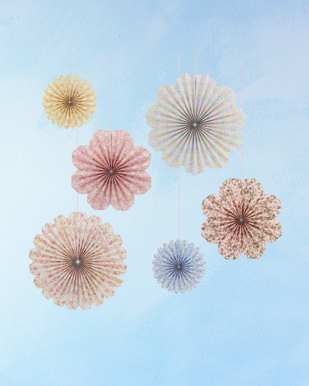 decoration - liberty london honeycomb pinwheels