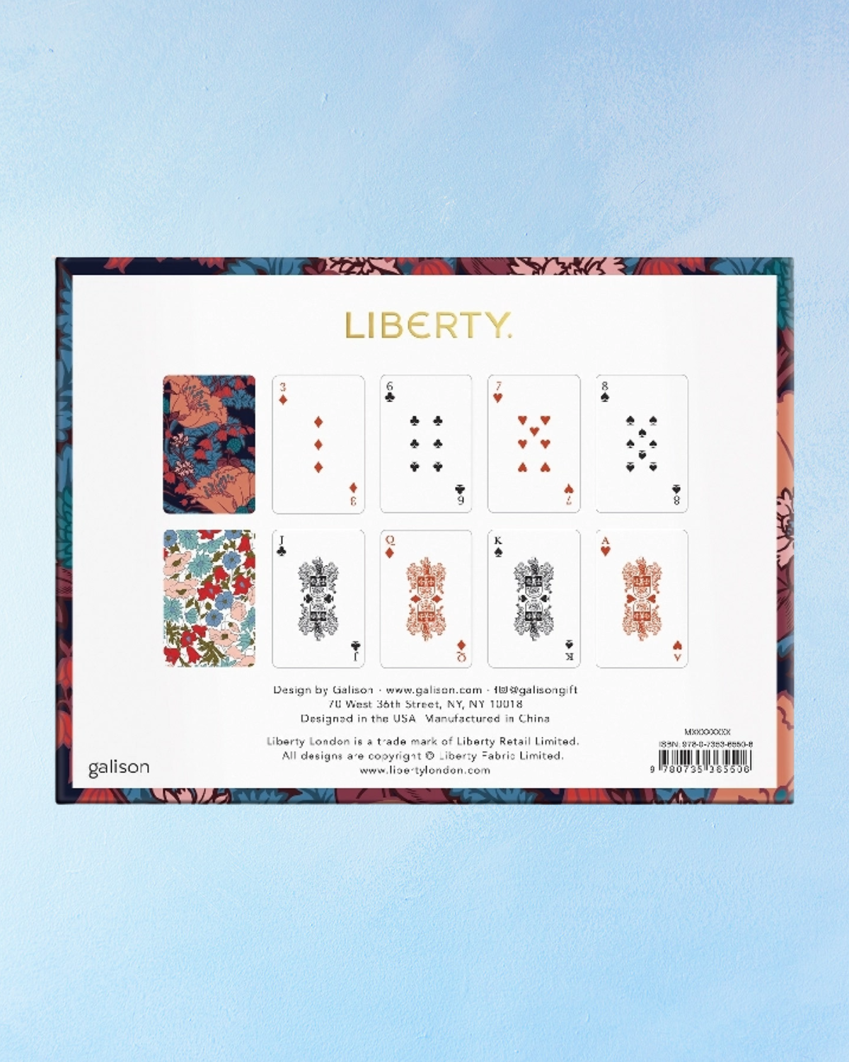 game: playing cards - liberty florals