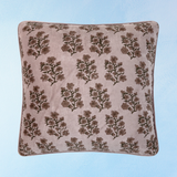 pillow - block-print lilac