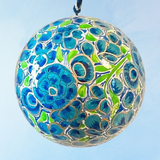 ornament - floral baubles (assorted colours)