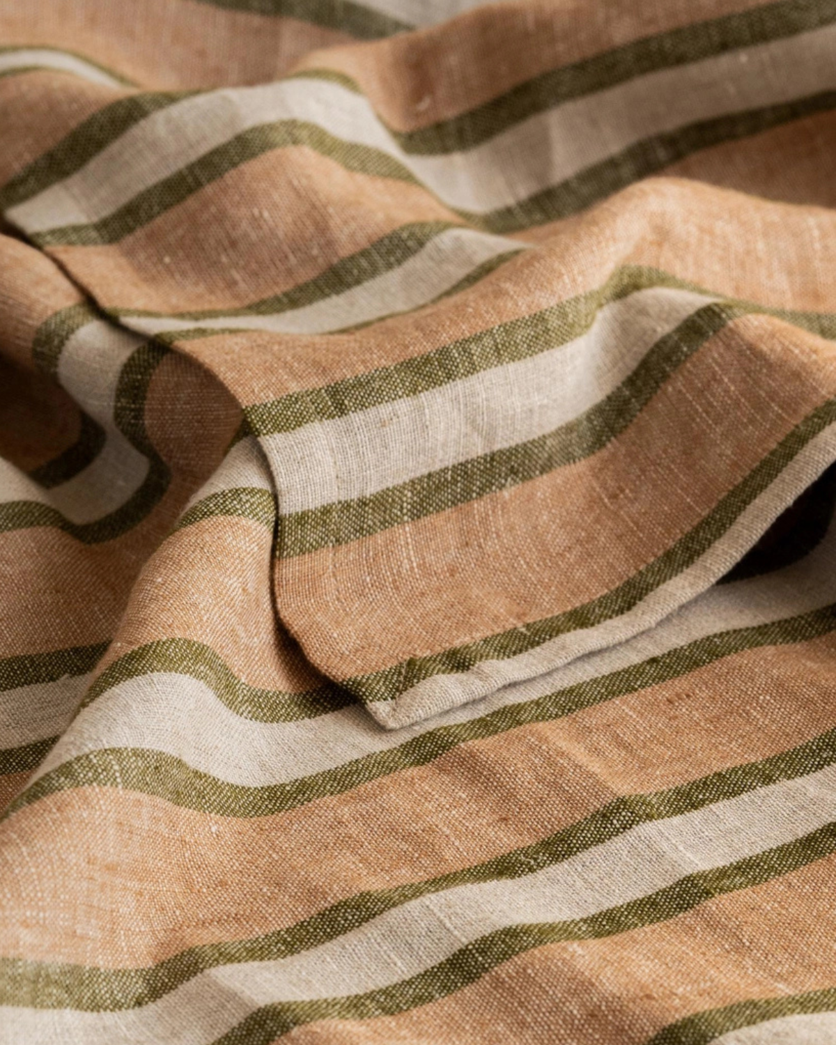 tablecloth - linen sylph brown