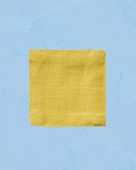 linen coaster - yellow