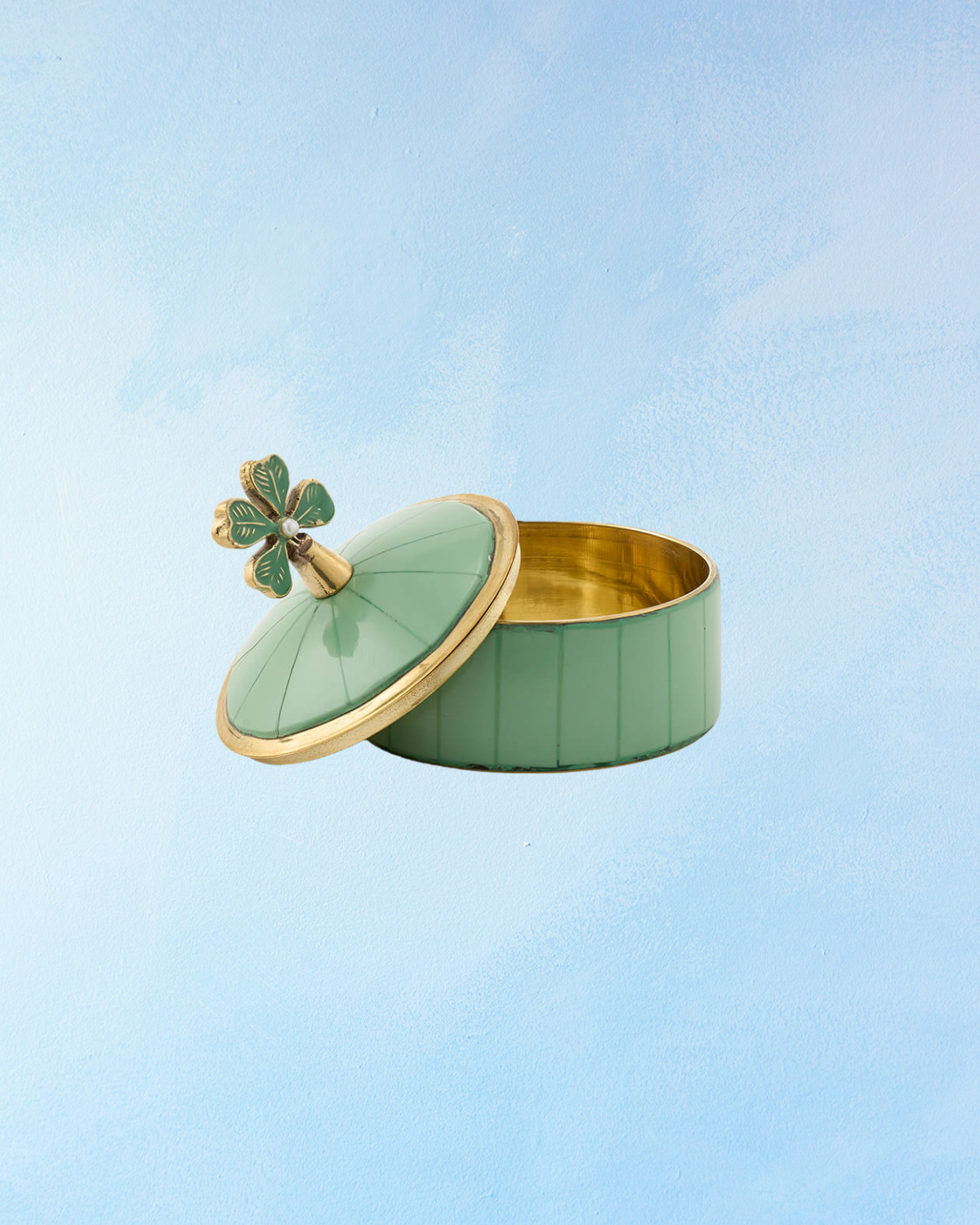 trinket dish - lucky clover circus box