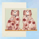 greeting card - mantel dogs