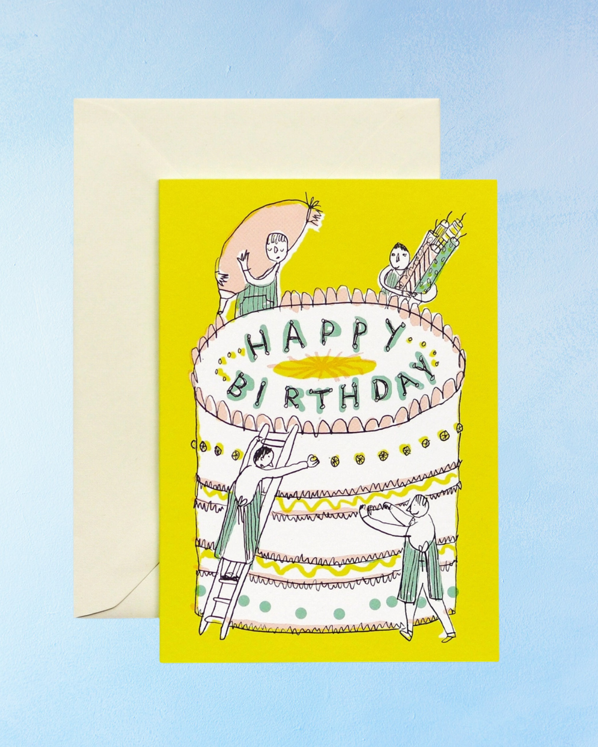 greeting card - massive cake
