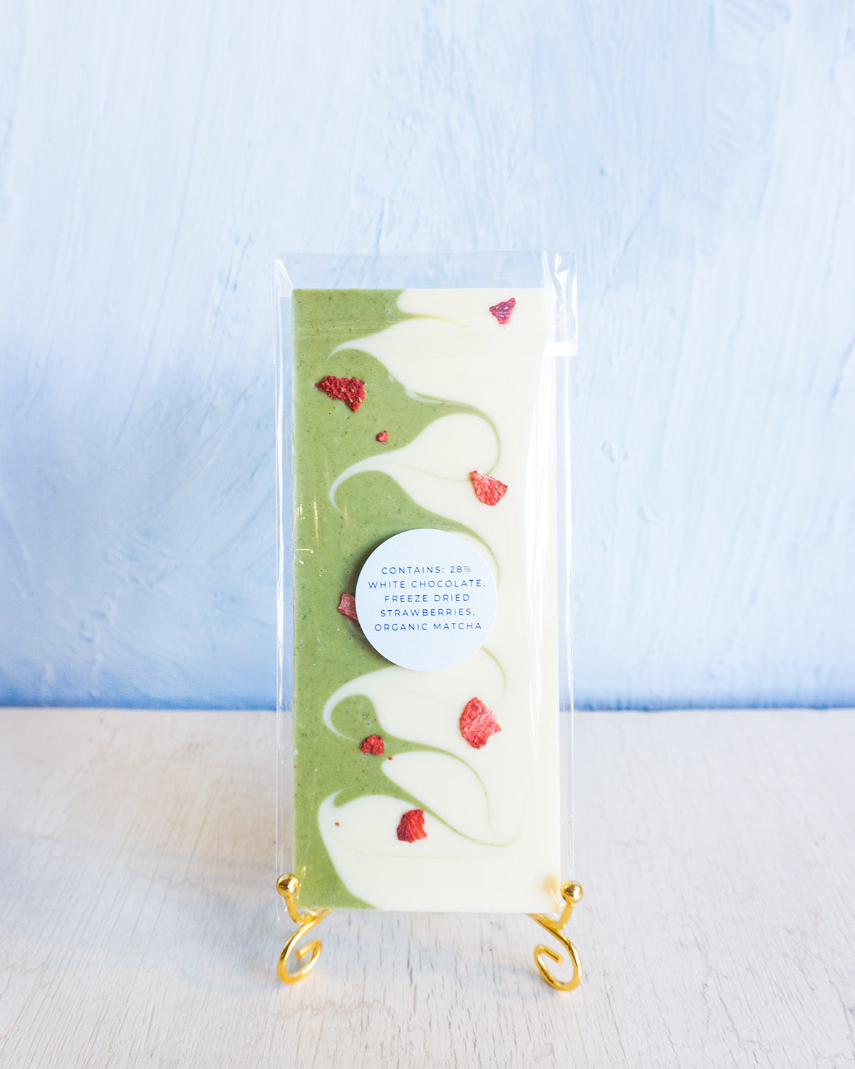 chocolate bar - matcha strawberry swirl