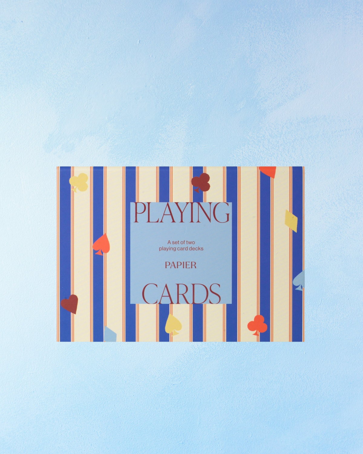 game: playing cards - suits and stripes (set of two)