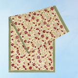table runner - meadows: red and green