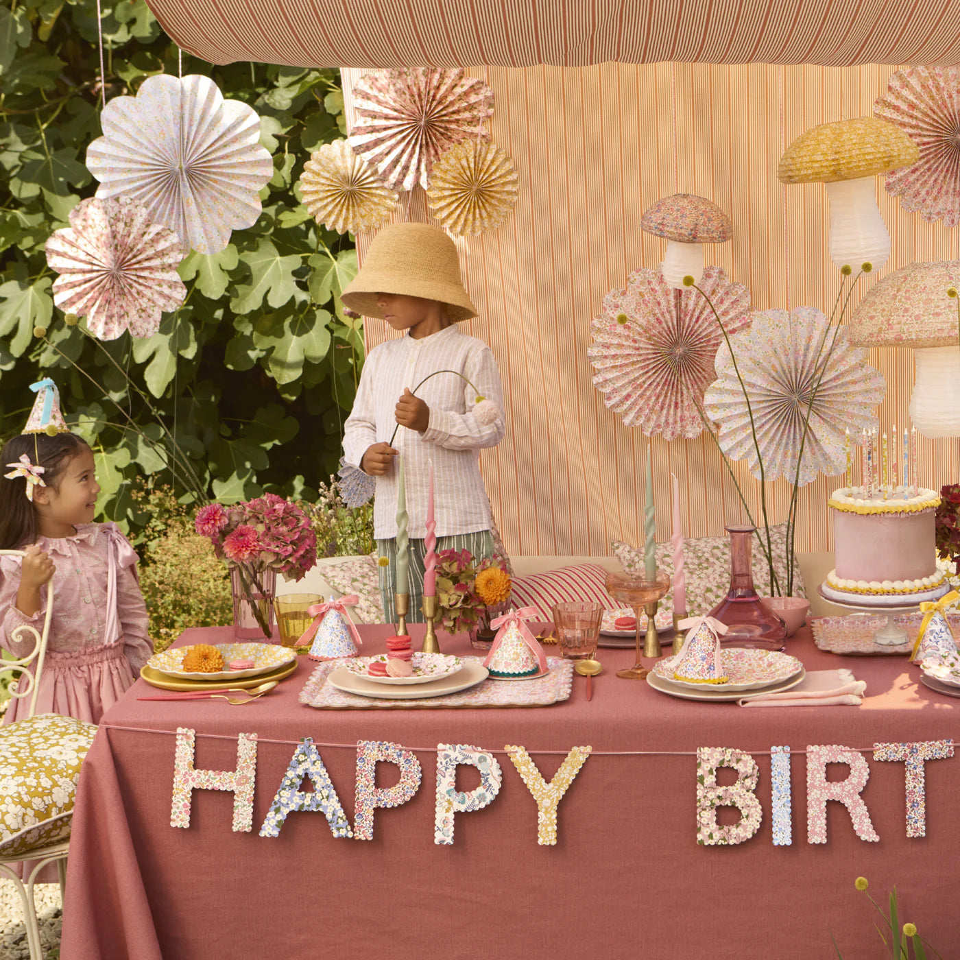 decoration - liberty london honeycomb pinwheels