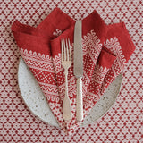 tablecloth - cotton bagh madder medina