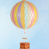 hot air balloon decoration  - medium - pastel rainbow
