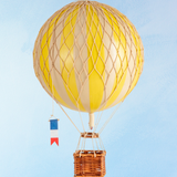 hot air balloon decoration - medium - yellow