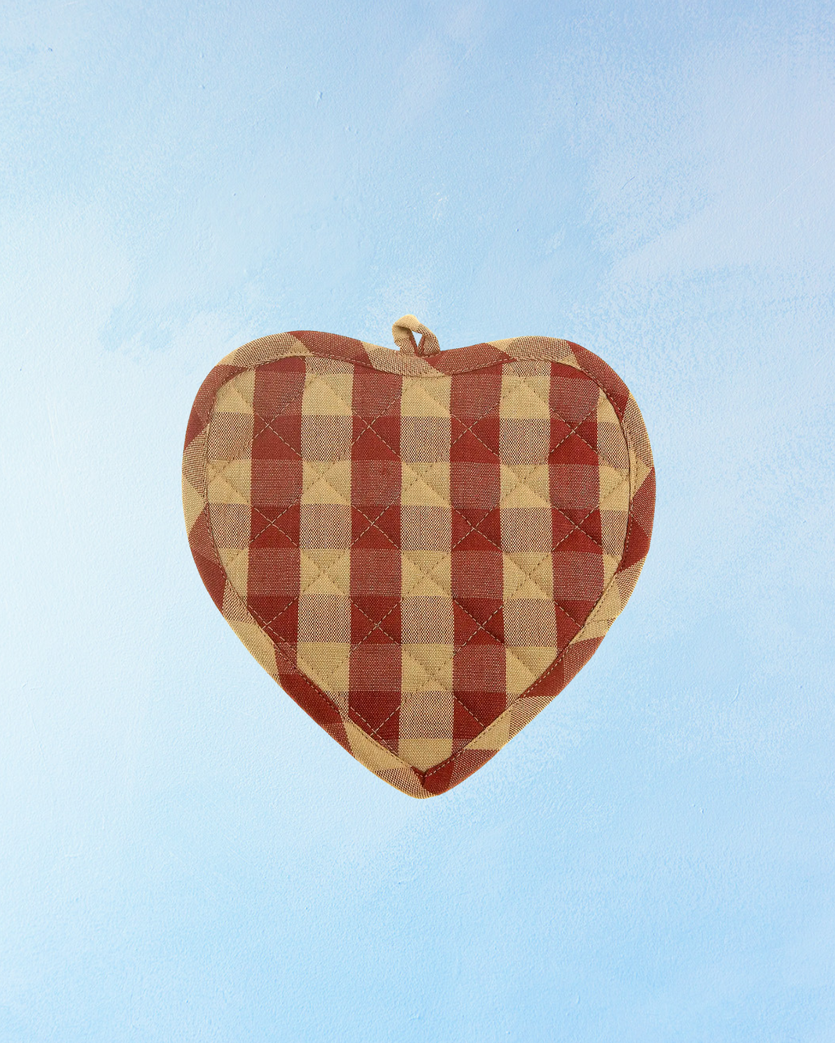 potholder - red heart