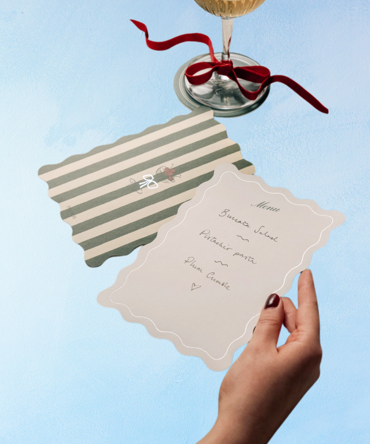 menu cards - cherry on top (set of 20)