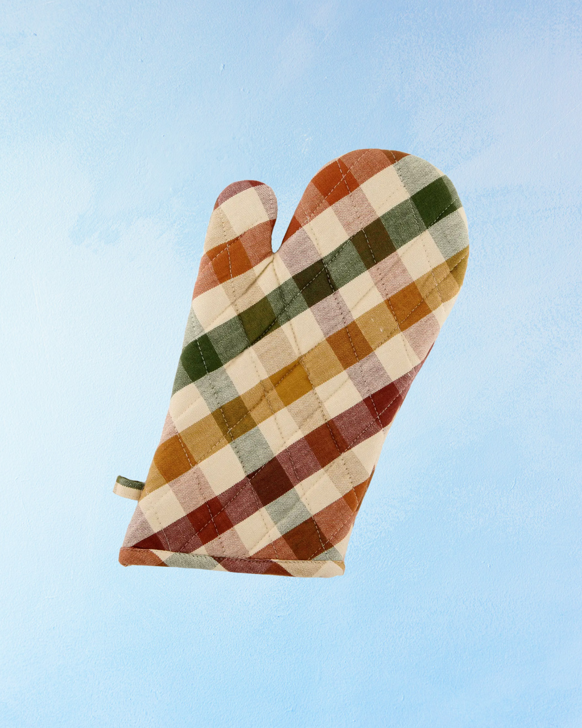 oven mitt - cambridge check