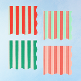 paper napkins - cocktail - festive stripe