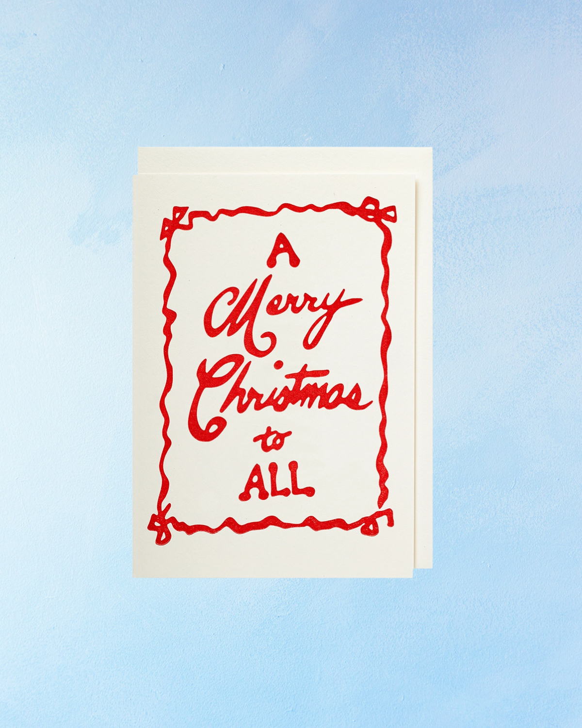 greeting card - merry christmas to all (5 pack)