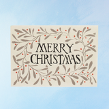 greeting card - merry christmas wreath (10 pack)