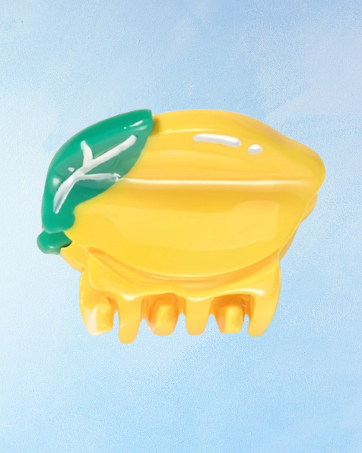 mini hair clip - lemon