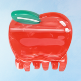 mini hair clip - apple