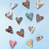 mini lavender heart sachets (assorted colours)