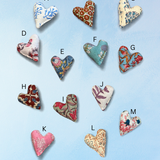 mini lavender heart sachets (assorted colours)